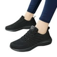 thumbnail image 3 of mgoYE Sneaker for Women Non Slip Shoes Comfort Work Shoes Platform Sneakers|Black 7, 3 of 9