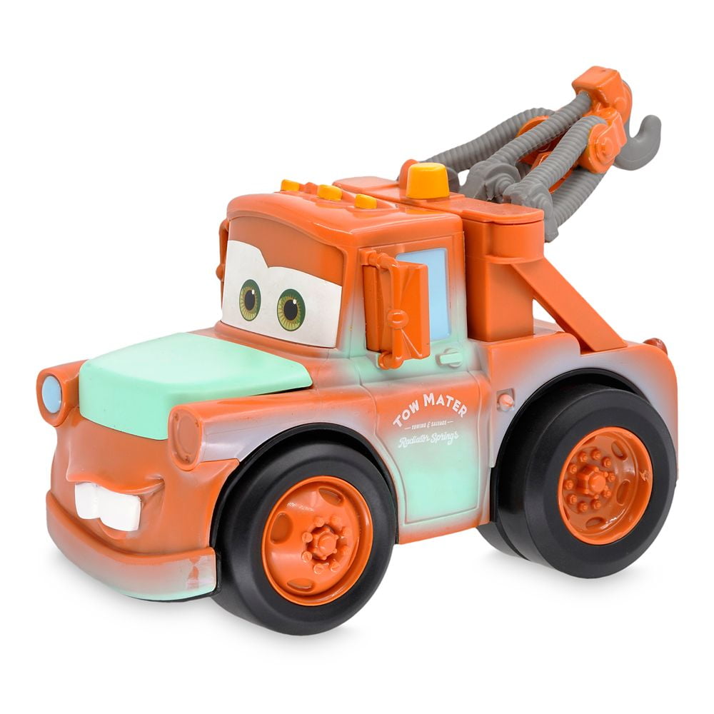 Disney Pixar Cars Talking & Sounds Tow Mater with Pop-up Hood & Push and Go  Truck