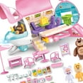 thumbnail image 2 of Juego de juguetes de cocina modelo Mini avión de línea, accesorios de cocina bonitos de dibujos animados, juego de juguetes para niñas y niños pequeños, paquete de caja rosa, 2 of 5
