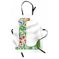 thumbnail image 1 of Letter L Apron Vintage Composition with Artistic Leaf and Blossom Figures in Lively Colors Print, Unisex Kitchen Bib Apron with Adjustable Neck for Cooking Baking Gardening, Multicolor, by Ambesonne, 1 of 3