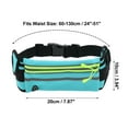 thumbnail image 2 of Unique Bargains 1 Pc Reflective with Zipper Running Waist Pack for Hiking Gym EVA Sky Blue, 2 of 4