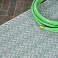 thumbnail image 6 of JONATHAN Y SANTA MONICA 2 x 8 Runner Rug, Chevron Concentric Squares - Aqua/Light Gray, SMB206A-28, 6 of 7