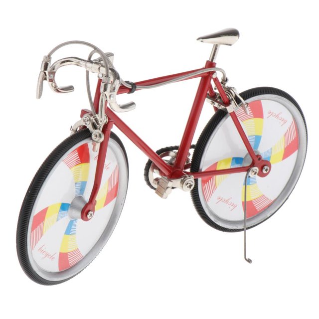 juguete miniatura 1:10 Modelo de Bicicleta Diecast Colección de Decoración de Regalo de Bicicleta de Montaña de Juguete , Rojo Baoblaze Juguetes de bicicleta en miniatura