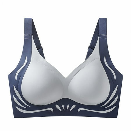 Value for Money  Women s Seamless Push-Up Bra  Backless U-Shape  Sexy Everyday Underwear  Comfortable Seamless Design  Non-Wire  for Workout  Yoga  Everyday Use  Wireless Swim Bra | Light Blue XL