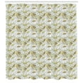 thumbnail image 3 of Ambesonne Floral Shower Curtain, Autumn Season Chamomiles, 69"Wx75"L, Coffee Multicolor, 3 of 3