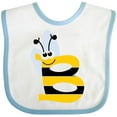 thumbnail image 3 of Inktastic Cute Bee Initial B Boys or Girls Baby Bib, 3 of 4