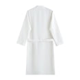 thumbnail image 3 of SHTXOZHI Mens Long Sleeve Robes Adjustable Tie Belt Bathrobe V-Neck Spa Robe Winter Textured Sleepwear with Pocket, 3 of 4