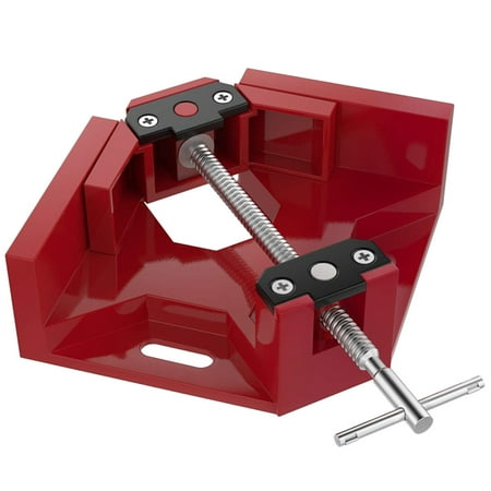 

1PC 90°Right Angle Clamp T-shaped Angle Clamp Photo Frame Clamp Tool Multi-purpose Tool for Home Studio (Red)