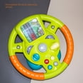 thumbnail image 2 of Interactive Electric Steering Wheel Toy for Toddlers 0-3: Educational Driving Simulation Plaything with Durable Plastic Construction, Gender-Neutral Early Learning Toy for Boys & Girls (Light Green), 2 of 6
