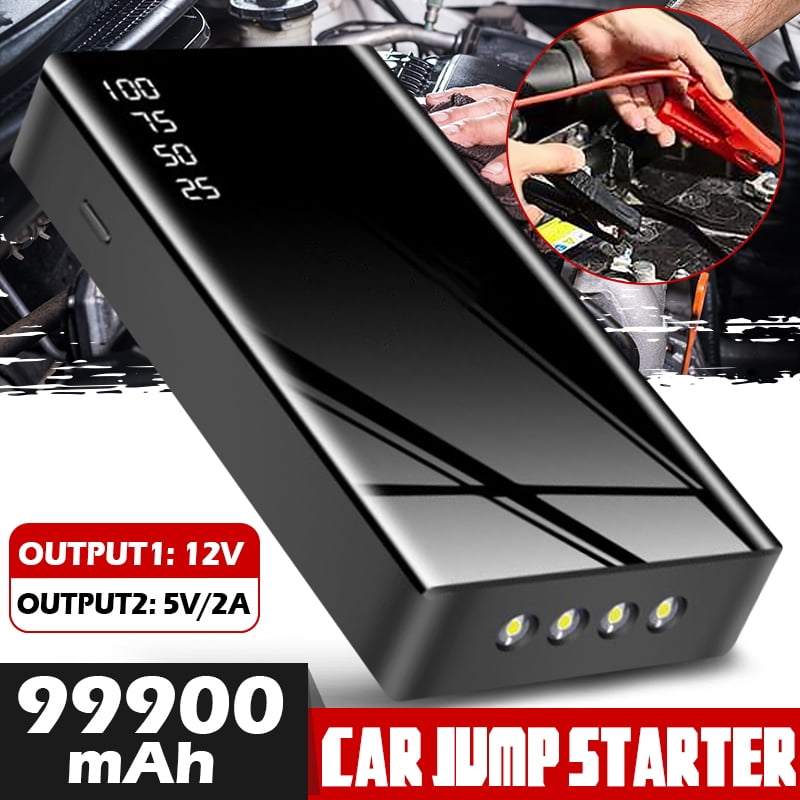 99900mAh Portable Car Jump Starter Engine Battery Charger Power Bank Flashlight 