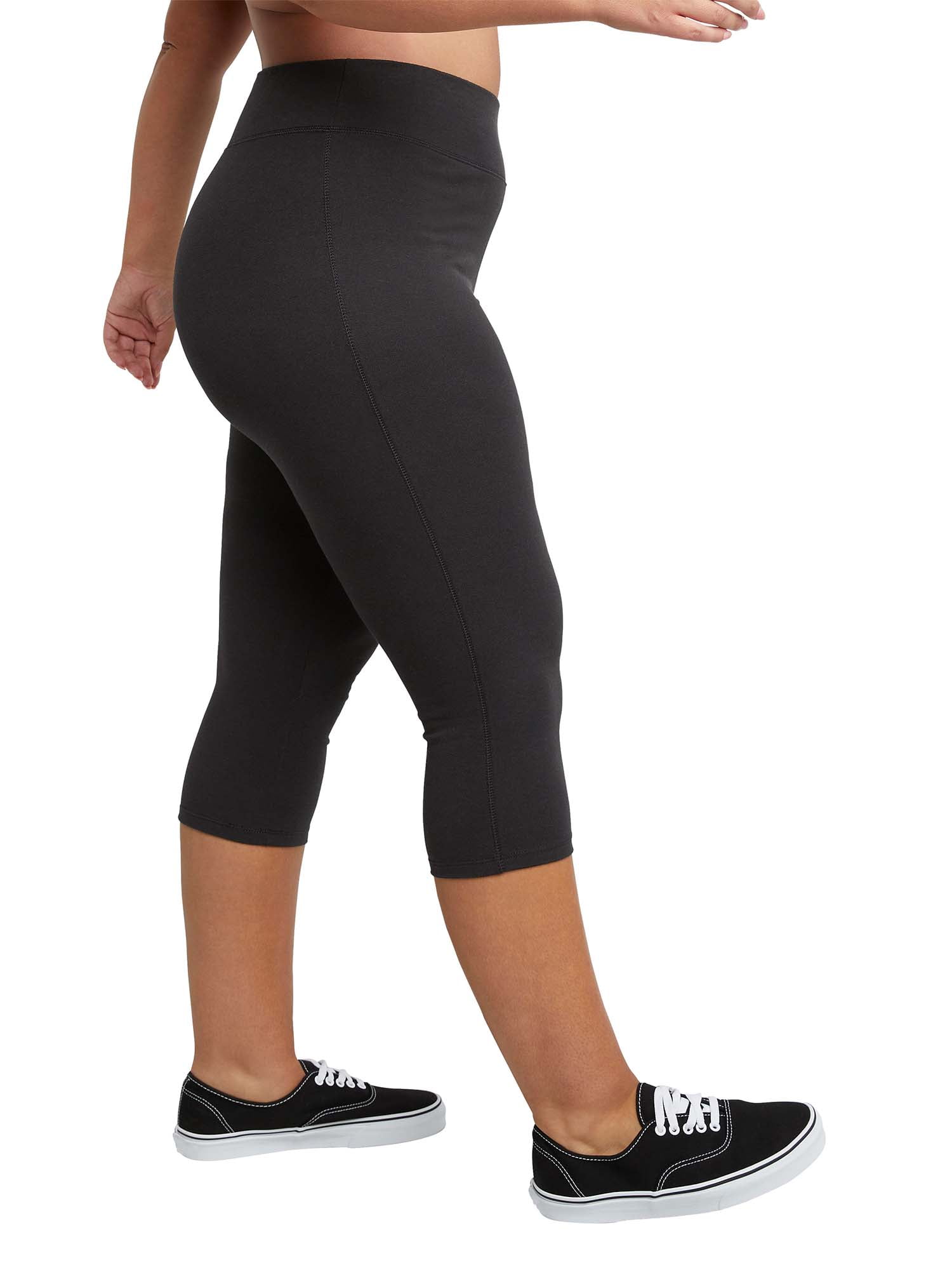JMS by Hanes Women's Plus Size Stretch Jersey Capri Legging - Walmart.com