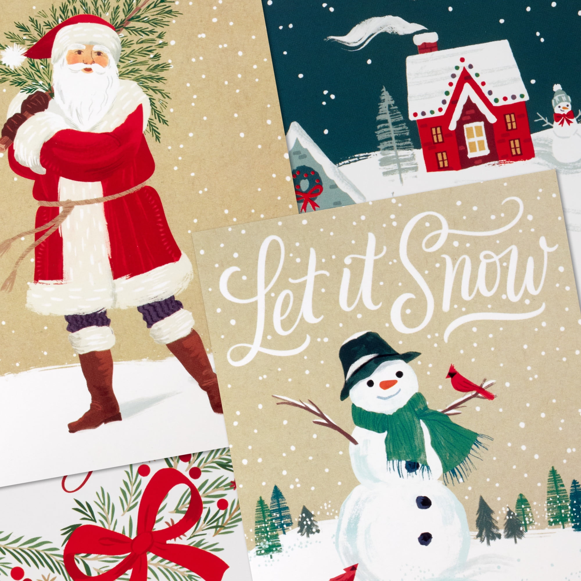 Boîte de cartes variées de Noël, Hallmark, des fêtes douces (paquet de 20 cartes et enveloppes)