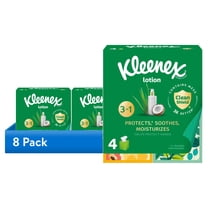 (8 pack) Kleenex Lotion Facial Tissues with Coconut Oil, 4 Cube Boxes, 60 Tissues per Box, 3-Ply
