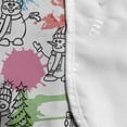 thumbnail image 4 of Snowman Microwave Oven Cover, Cartoon Style Inspired Hand Drawn Like Silhouettes and Colorful Paint Blots, Water Resistant Organizer with Pockets for Kitchen, 36" x 12", Multicolor, by Ambesonne, 4 of 4