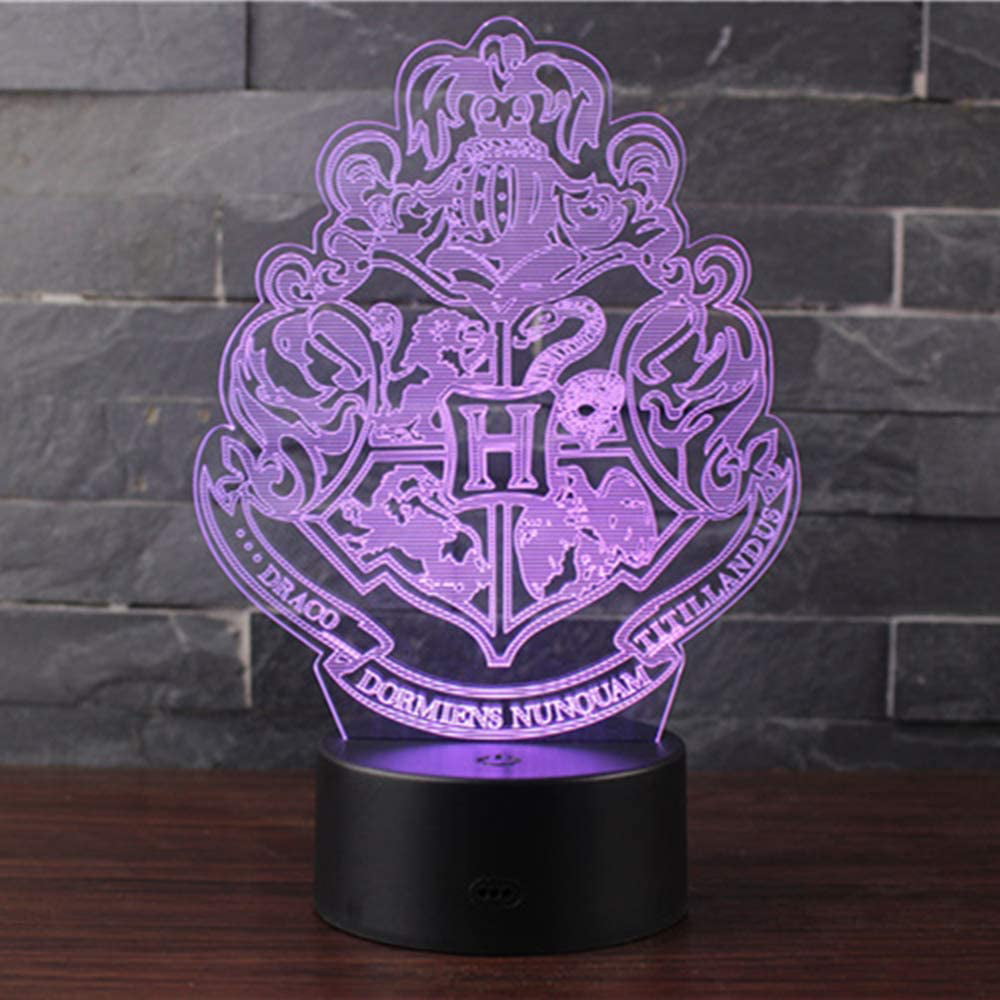 Customized Packers 3D Illusion LED Night Light Lamp Handmade Home Bedroom Decorative Night Light USB Cable Smart Touch Button LED Multi 7 Color Change LED Desk Table Light 