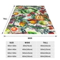 thumbnail image 5 of Bingfone Vegan1 Print Flannel Fleece Blanket Throw Blanket For Bed,Sofa,Couch,Travel,Camping(50"X40"), 5 of 9