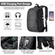 thumbnail image 2 of Laptop Backpack Men Water Resistant Anti-Theft School University Backpack with USB Charging Port and Lock Black, 2 of 5