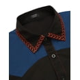thumbnail image 5 of COOFANDY Men's Western Cowboy Shirt Embroidered Long Sleeve Slim Fit Casual Cotton Button Down Hippie Shirts with Pockets, 5 of 6