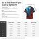 thumbnail image 5 of Balery Red And Blue Fire Camisa Casual de Manga Corta con Botones para Hombre, Texturizada, Estilo Cubano, para Playa, Verano-3X-Large, 5 of 5
