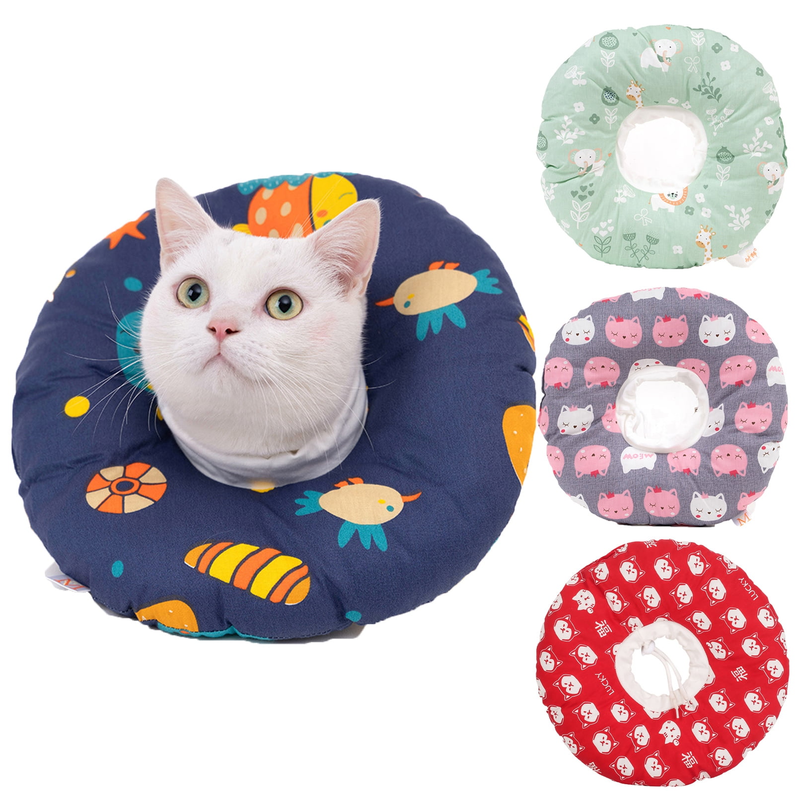 Bobasndm Cat Cone Shaped Cat Recovery Collar for Cat Wound Healing