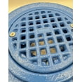 thumbnail image 4 of Cast Iron Flat Deck Drain (Heavy Duty Floor Drain with 4" Round Top with Tractor Grate, Cast Iron) Available in 2", 3", 4 of 4