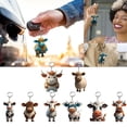 thumbnail image 2 of fastboy Personalized Little Cow Doll Keychain Easy To And Cute Gifts Cartoon Little Cow Doll Keychain A, 2 of 6