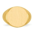 thumbnail image 4 of 14K Yellow Gold Ring Band Signet 15.0x15.5mm Closed Back, Size 5, 4 of 5