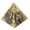 Bronze L, variant on Metal Model Pyramids Statue Travelling Souvenir Decor