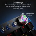 thumbnail image 4 of Tholdsy Teclados con cable para computadora con reposamanos, portátil, respuesta rápida, Control Multimedia, luz RGB, teclado mecánico, equipo para Videojuegos y accesorios, 4 of 6