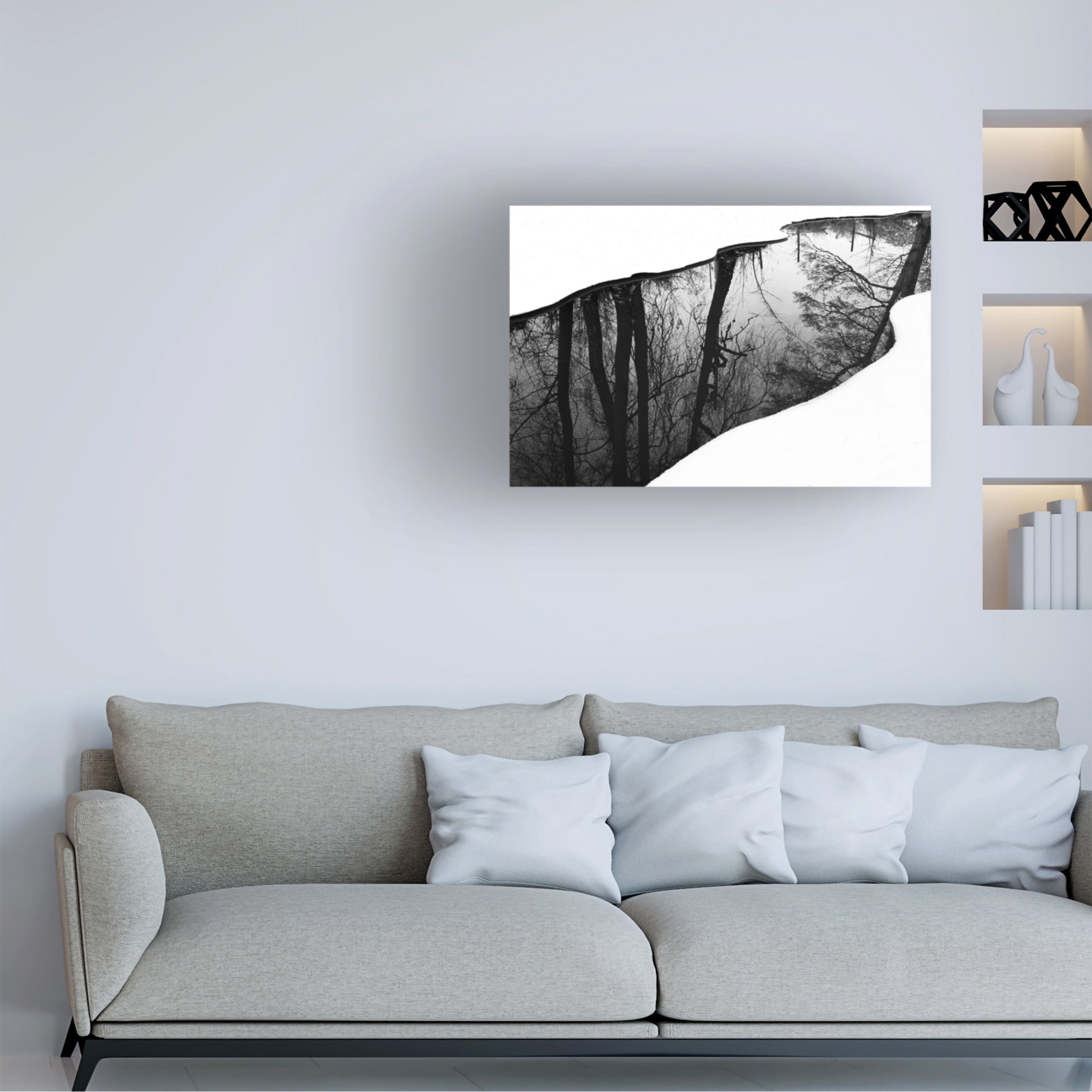 Canvas Wall Art - Leif Westling 'Riverside' Wall Art for Living Room, Bedroom, or Office Décor by Trademark Fine Art - 32 x 22 Inches