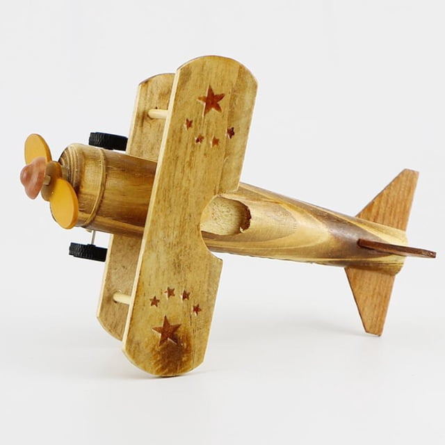 COOPHYA Mini Avion en Bois Multi 1Pcs pour Coordination Éducative Main-il Jeu Intérieur