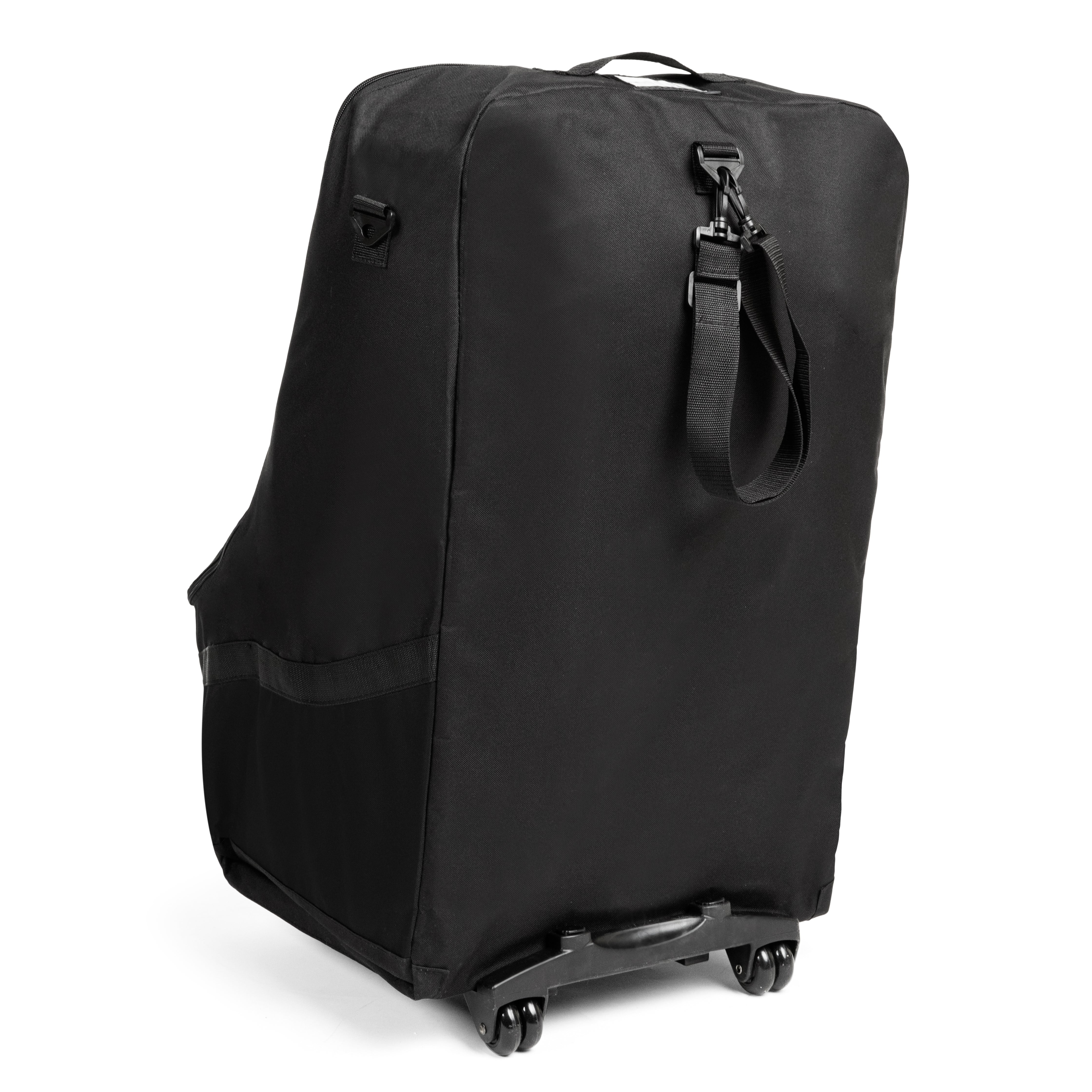 J.L. Childress Wheelie Car Seat Travel Bag and Carrier with Wheels - Black
