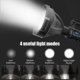 thumbnail image 3 of Linterna de foco recargable Lúmenes altos 90000 lúmenes Reflector LED súper brillante con trípode y salida USB Ipx5 a prueba de agua 4 modos P50_ kaili Sencillez, 3 of 4
