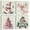 Pink Christmas, variant on Pink Christmas Canvas Wall Art - Set of 4 Snowman, Deer, Christmas Tree and Truck Christmas Poster Art Print - Aesthetic Xmas Holiday Painting Room Decor for Living Room Bedroom (12"X12"X4PCS)