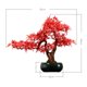 thumbnail image 2 of Bonsái de arce rojo artificial con macetas, ideal for decoración de hoteles, paisajismo y escritorios., 2 of 6