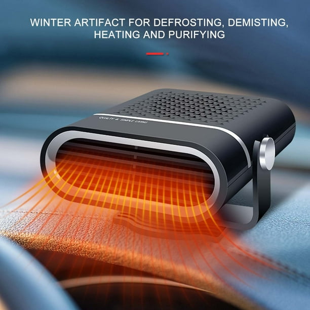 Chauffage De Voiture 12v Alume Cigare, Désembueur Haute Puissance Dégivrage Chauffage Désembuage
