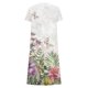 thumbnail image 5 of Moda mujer verano estampado casual cuello pico botón manga corta vacaciones bolsillos vestido Fridja  bnh6919, 5 of 5