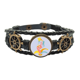 thumbnail image 1 of Feliz Carnaval de Río Pulsera marina tejida en cuero, 1 of 4