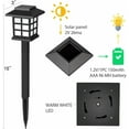 thumbnail image 3 of 12 pack Solar Pathway Lights Outdoor LED Solar Powered Garden Lights - Warm White, 3 of 7
