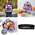 thumbnail image 5 of Binienty Panda Backpack for Girls with Lunch Box and Pencil Case 3 Pieces Rose Flower School Bookbag Little Girls 12 In School Bag with Front Compartment, 5 of 8