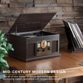 thumbnail image 7 of Victrola Quincy 6-in-1 Bluetooth Record Player (Gray), 7 of 7