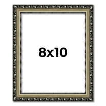 8x10 Frame Silver Solid Wood Picture Frame Width 1.125 Inches | Interior Frame Depth 0.375 Inches |