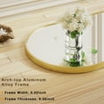 thumbnail image 3 of BEAUTYPEAK 59"x 16" Full Length Mirror Arched Standing Floor Mirror Full Body Mirror,Gold, 3 of 8