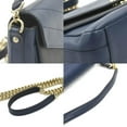 thumbnail image 3 of Pre-Owned CHANEL Handbag Shoulder Bag V Stitch Leather Navy Black Gold Women's e60036a (Good), 3 of 5