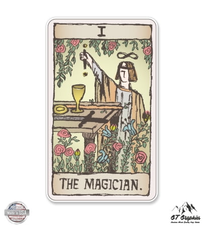 Tarot Card: The Magician: Personalized Text Rubber Stamp