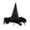Black, variant on YAYUBA Halloween Hats Polyester Female Witch Halloween Hat Makeup Clothing Props Children Halloween Gifts