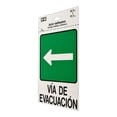 thumbnail image 2 of Letrero Evacuacion Izquierda Hy-Ko Plastico Interior, 2 of 3