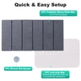 thumbnail image 6 of JOYMOOP Foldable Stone Bath Mat, 31.5” x 15.75” Non Slip Bath Mats, Super Absorbent Diatomaceous Earth Mats, Compact and Easy to Store Bath Mats for Bathroom, Dark Grey, 6 of 9