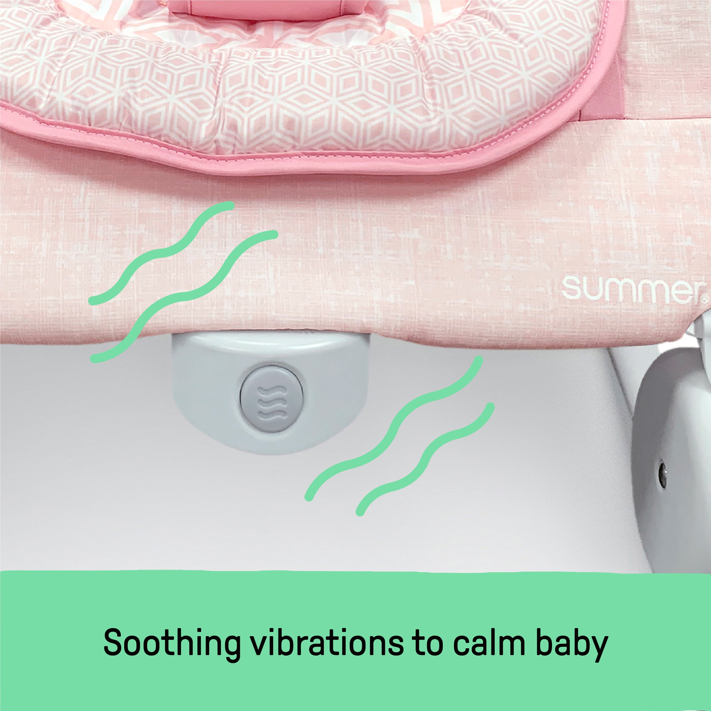Summer by Ingenuity 2-in-1 Bouncer & Rocker Duo for Infants - Pink