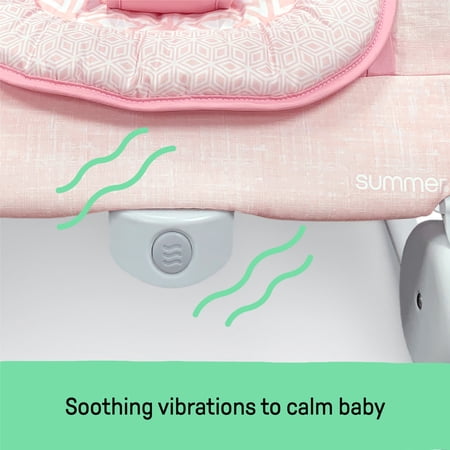 Summer by Ingenuity 2-in-1 Bouncer & Rocker Duo for Infants - Pink